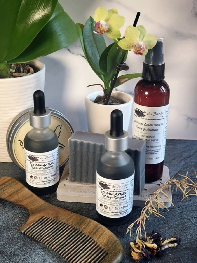 Du Jardin Beauty - Wholesale Scalp/Hair Treatment - Stimulating Scalp Serum With Wild-Foraged Horsetail & Nettle6