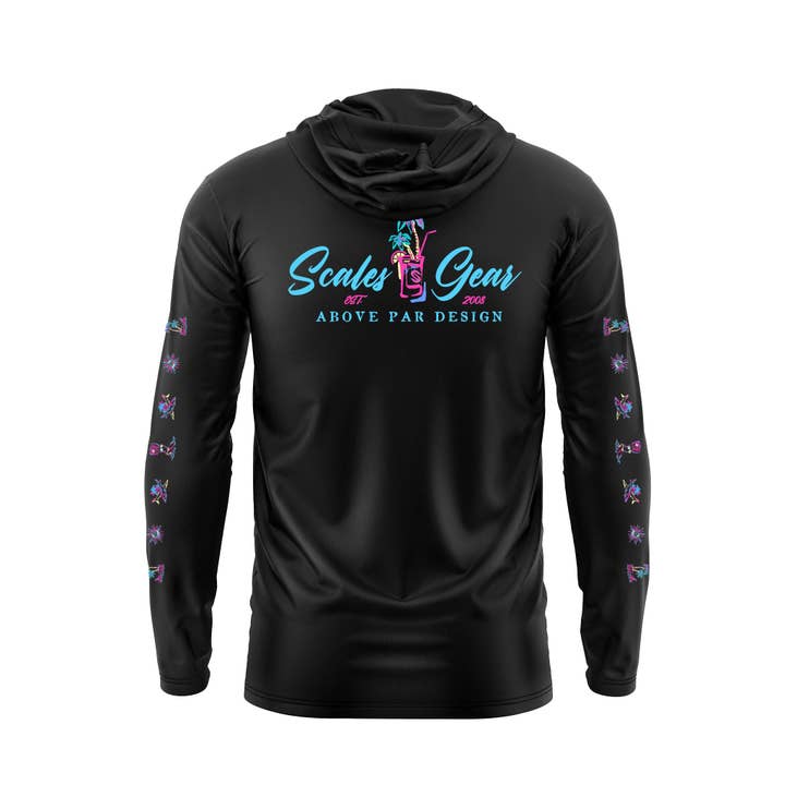 Above Par LS Hooded Tee for wholesale by Scales Gear