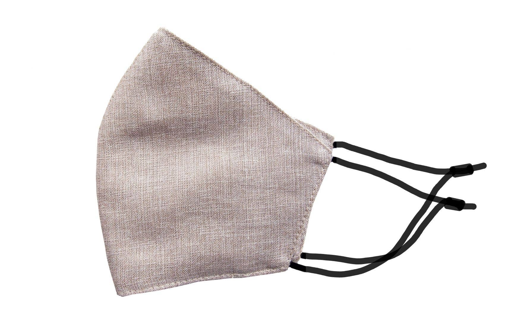 Fridaze - Wholesale Protective Face Mask/Shield - Children Linen Mask - Sand2