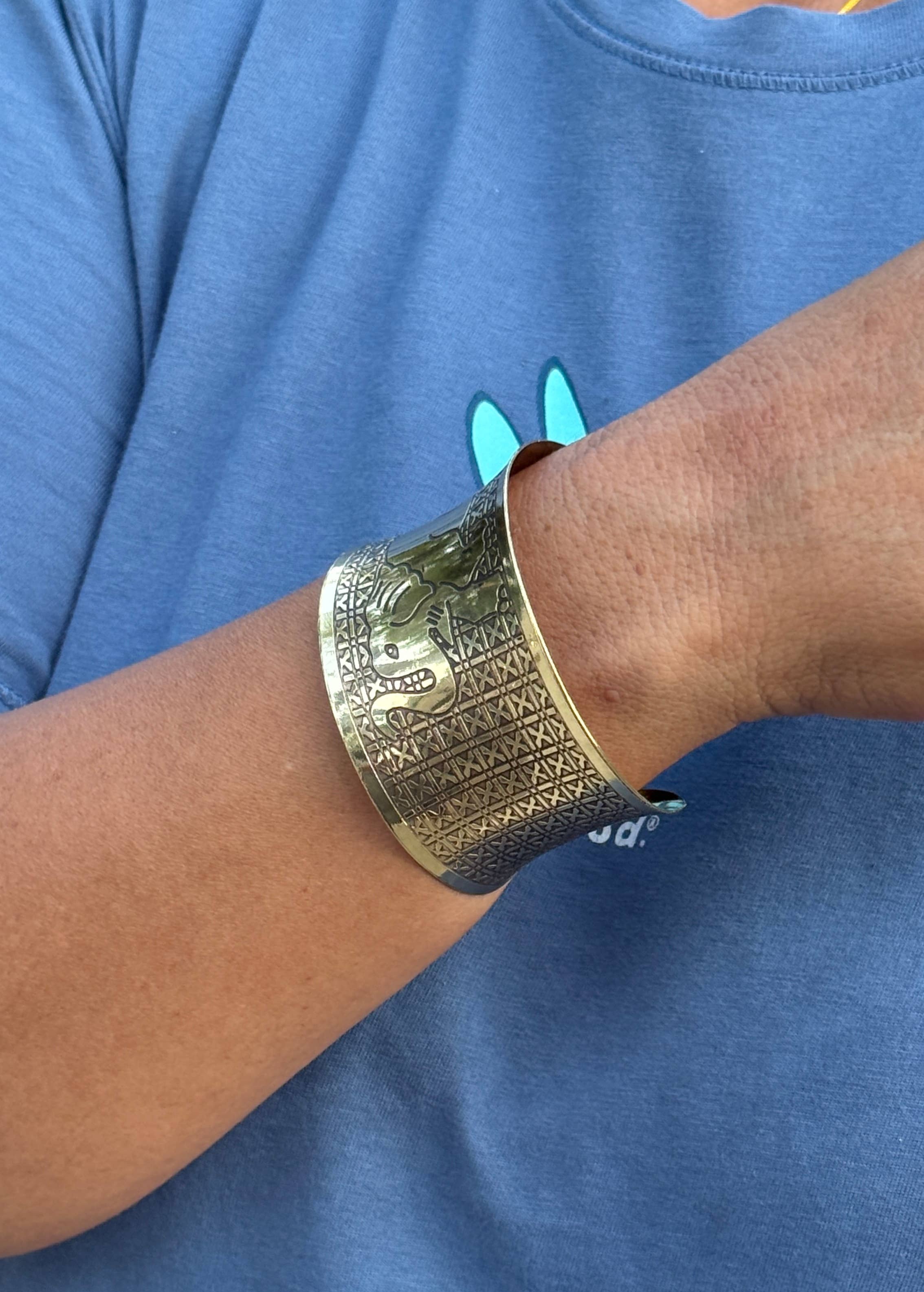 Lungta Imports - Wholesale Cuff Bracelet - Handcrafted Elephant Cuff Bracelet Bohemian Hippie Ethnic  3