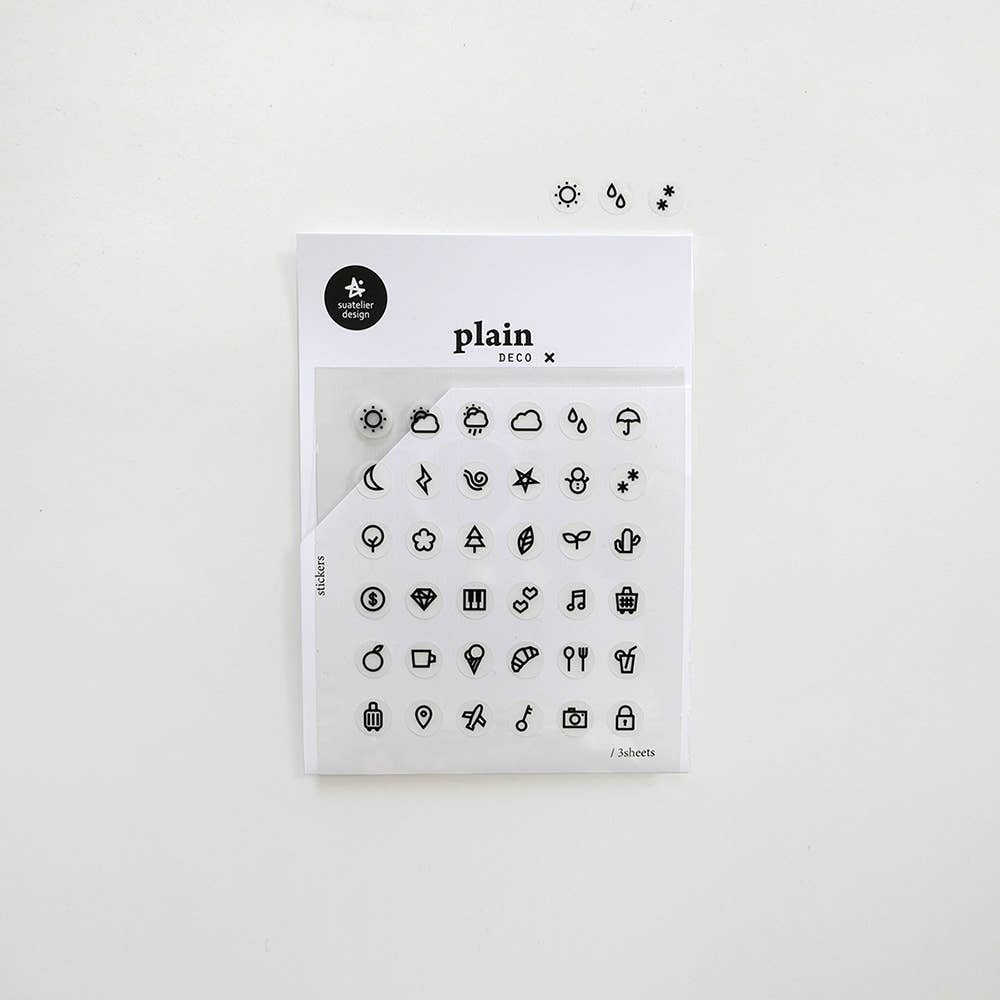 Suatelier Plain Deco Sticker - 27