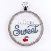 Devanie At Home (Formerly Adams & Co.) - Wholesale Sign - 45047 - 15x15  sign (STRAWBERRY/CHERRY) summer CLEARANCE2