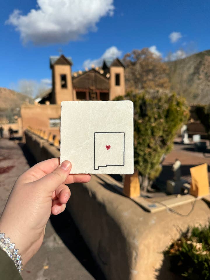 New Mexico Marmor Coaster for engroshandel hos Lace, Grace & Peonies Marble Coasters