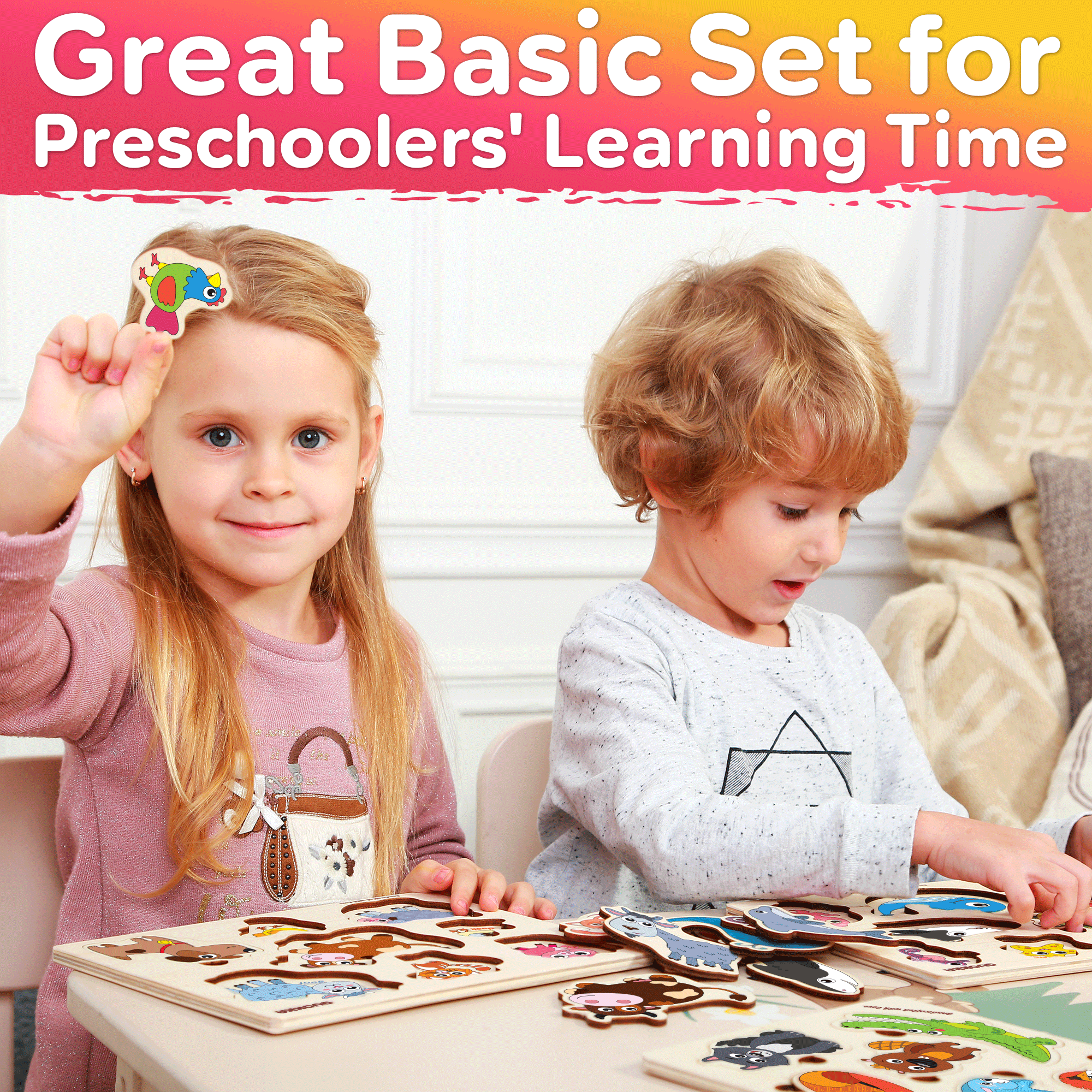 QUOKKA - Wholesale Puzzle - Kids - Montessori Puzzle for Toddler | Farm, Ocean, Wild Animals5