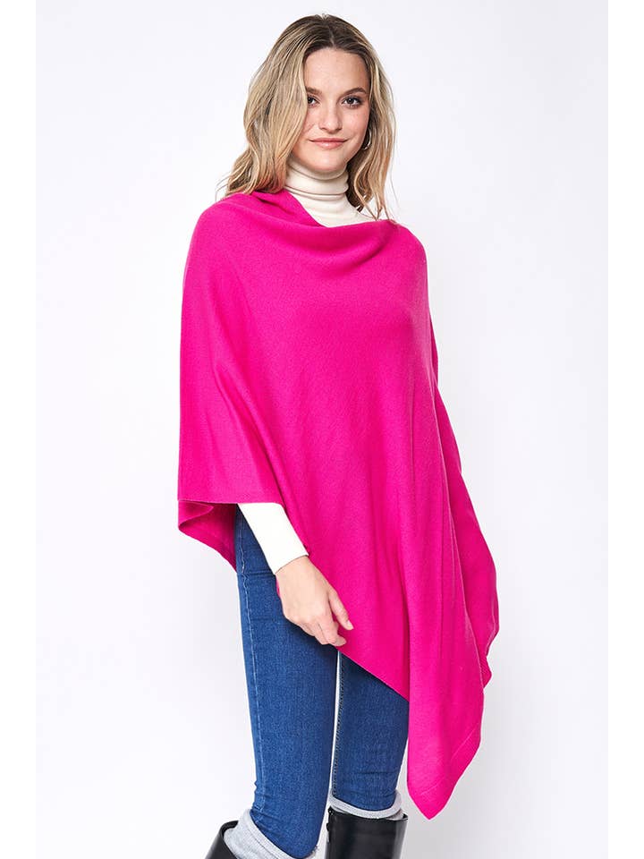 Hana - Wholesale Poncho - Women's - Solid Scarf Poncho22