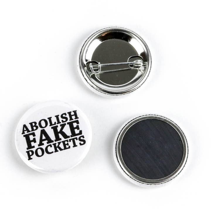 Ifs, Ands, Or Buttons - Vendita all'ingrosso Spilla da bavero - Pulsante o magnete con tasche finte abolish1