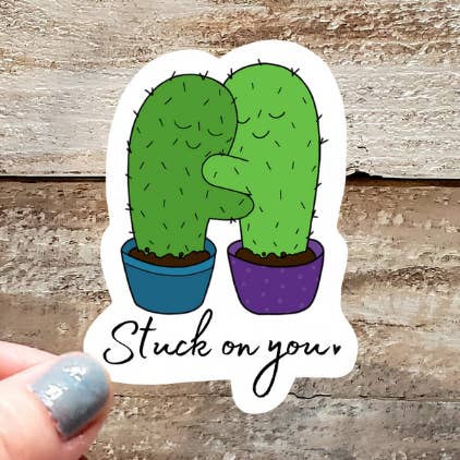 Stuck on You Sticker for wholesale by Gearhart Design Co.