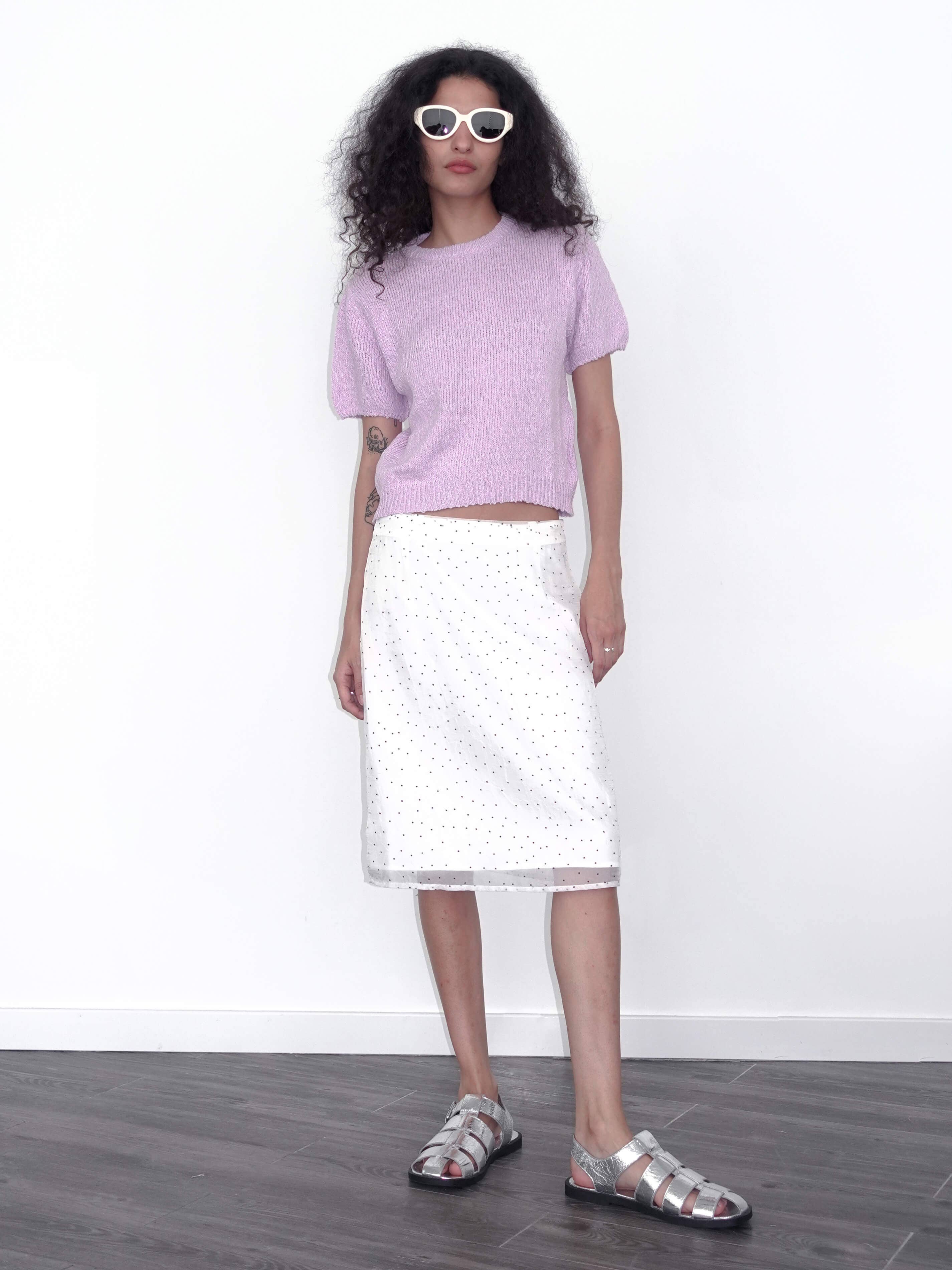 CUBIC – Engroshandel Strikket top - Dame – Rund hals løs strik T-shirt14