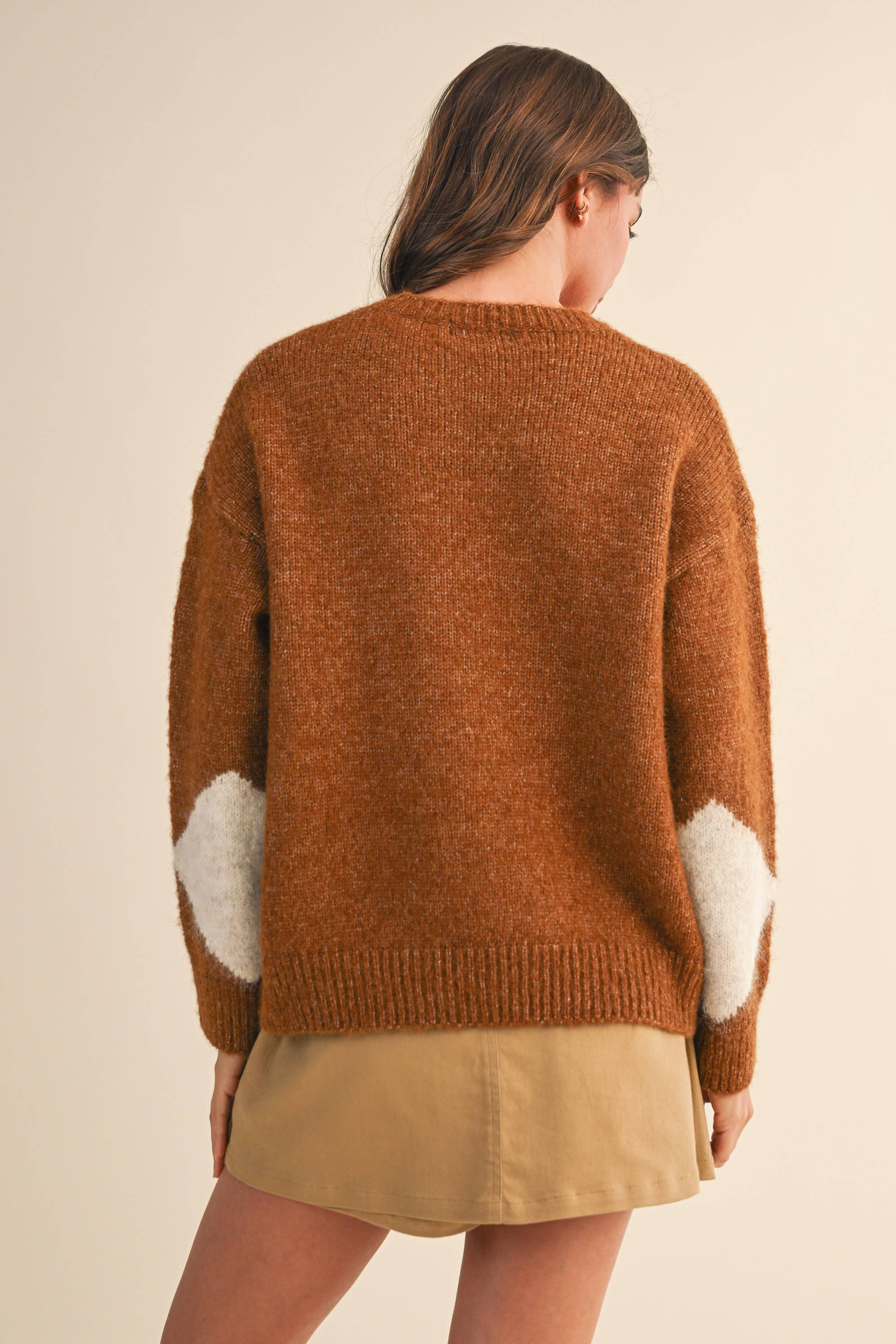 Klesis – wholesale Knitted jumper – Women′s – IT4465 ARGYLE BORDER PRINT SWEATER TOP7