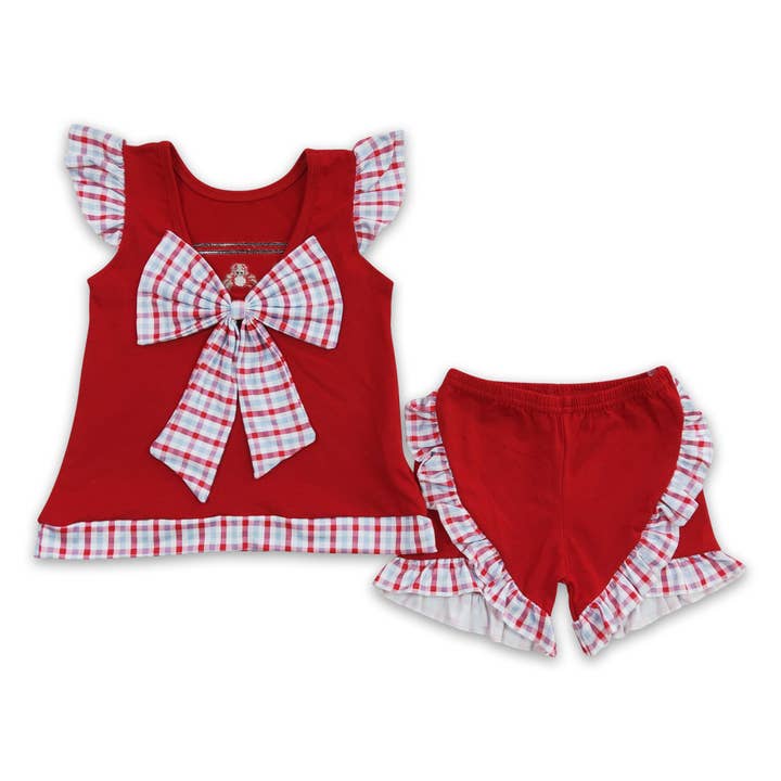 Yawoo Garments - Wholesale Clothing Set - Baby - Crab embroidery baby kids summer clothing
