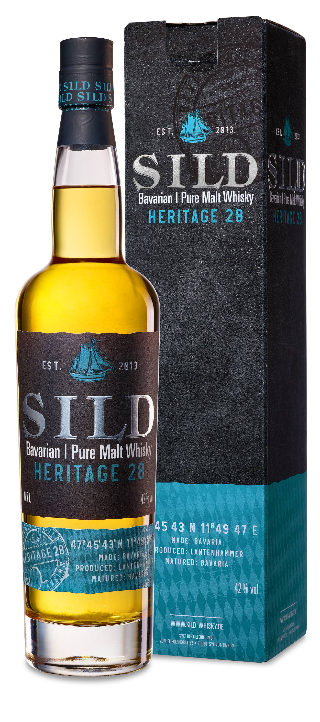 Sild Whisky - Vente Whisky - SILD Bavarian Pure Malt Whisky HERITAGE 28 42% 0,7ltr.2