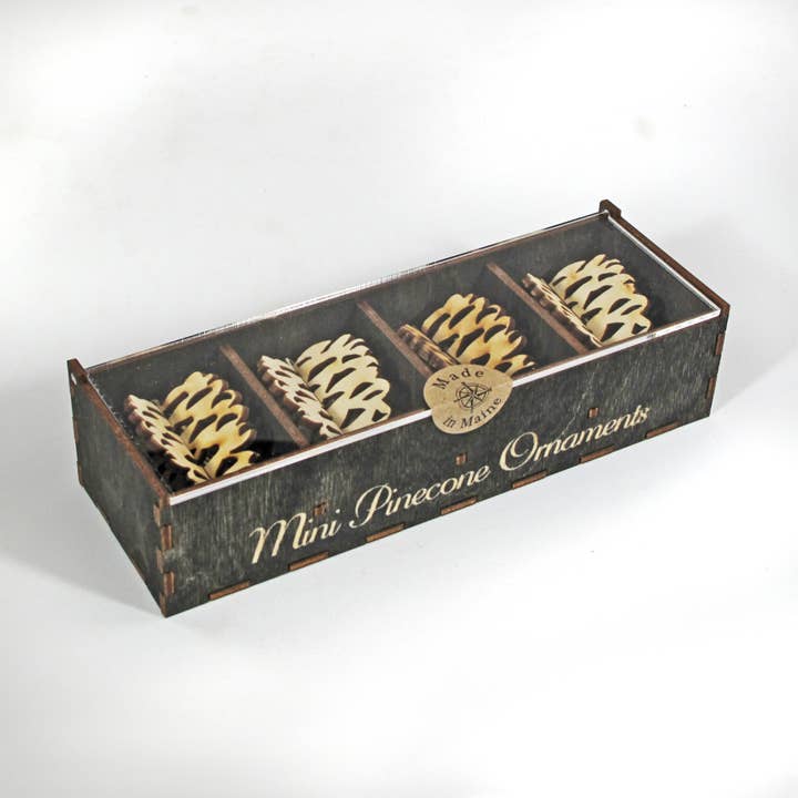 Mini Pine Cone Ornaments-4 Pack for wholesale by Made and Assembled