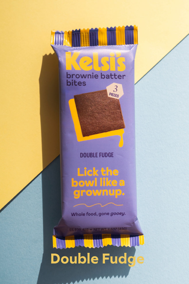 Kelsi's – Engroshandel Snackbars – Dobbelt Fudge Brownie Dej Bidder Glutenfri Paleo3