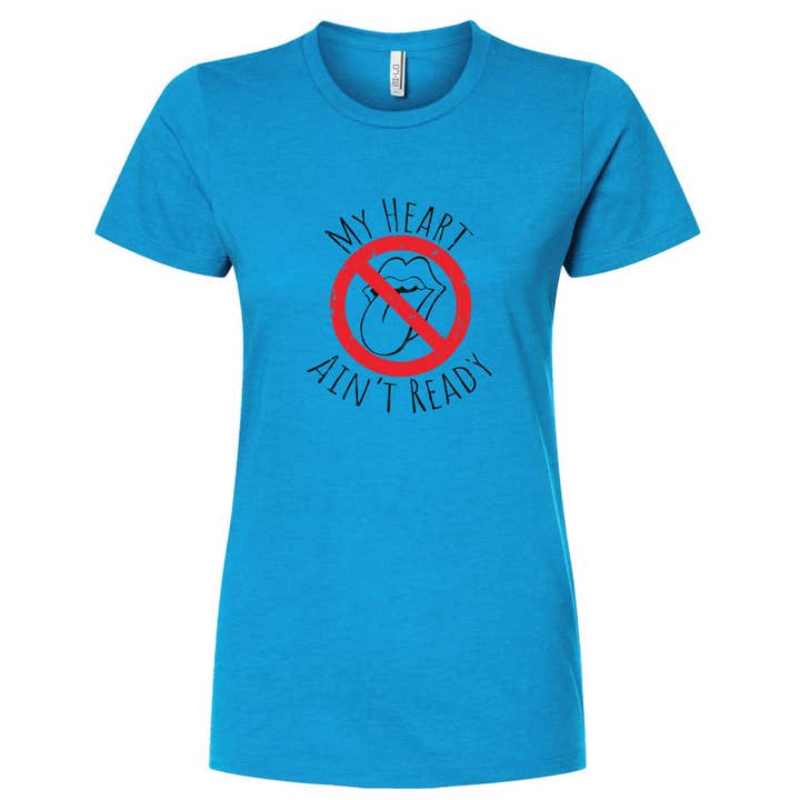 My Heart Ain't Ready - T-shirt med smal passform - dam för wholesale av Boot & Buckle