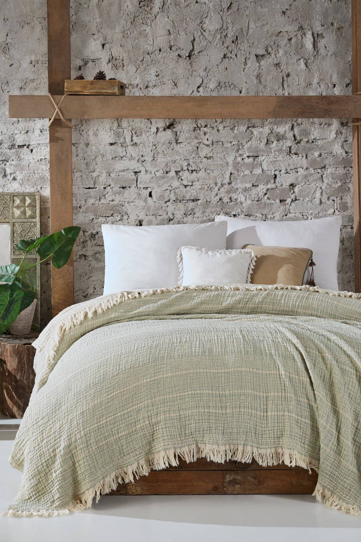 westmarkusa corp - Wholesale Bedding Blanket - Kids & Baby - 100% Organic Cotton Turkish Throw Blanket; 90" x 77" Bedspread Muslin Light Blankets for Bed or Couch | Indoor or Outdoor Cozy Hand Woven4