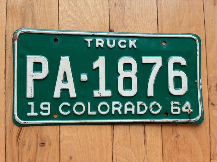 Matrícula de Caminhão do Colorado de 1964 por atacado de RusticPlates