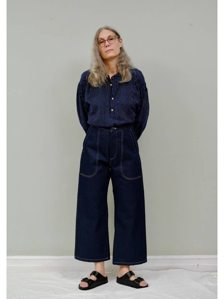 UQNATU - Wholesale Pants - Women's - Sailor Pants Denim