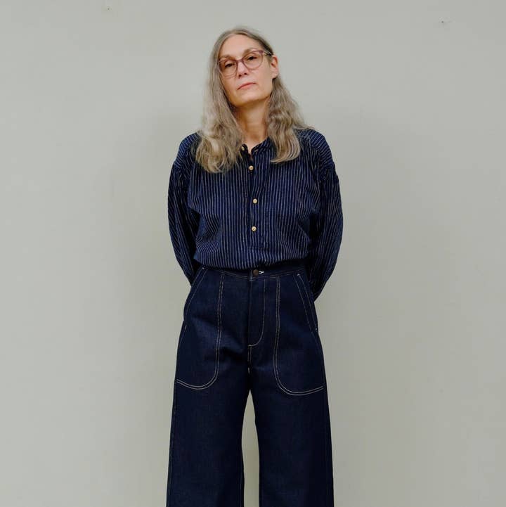 UQNATU - Wholesale Pants - Women's - Sailor Pants Denim3