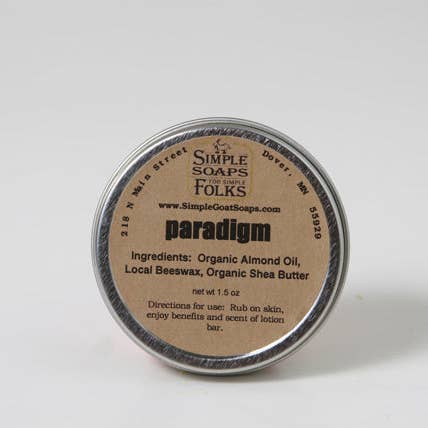 Hand Lotion - Paradigm for wholesale by Simple Soaps For Simple Folks