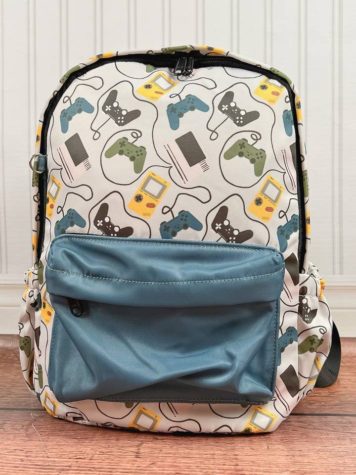Game Over Toddler Backpack for wholesale by Ellie K’s Closet Co.