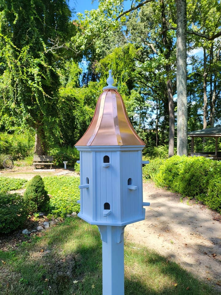X-Large Birdhouse Copper Roof Amish Handmade, 12 Nesting Compartments, Bird Lovers for wholesale by Better Crafter