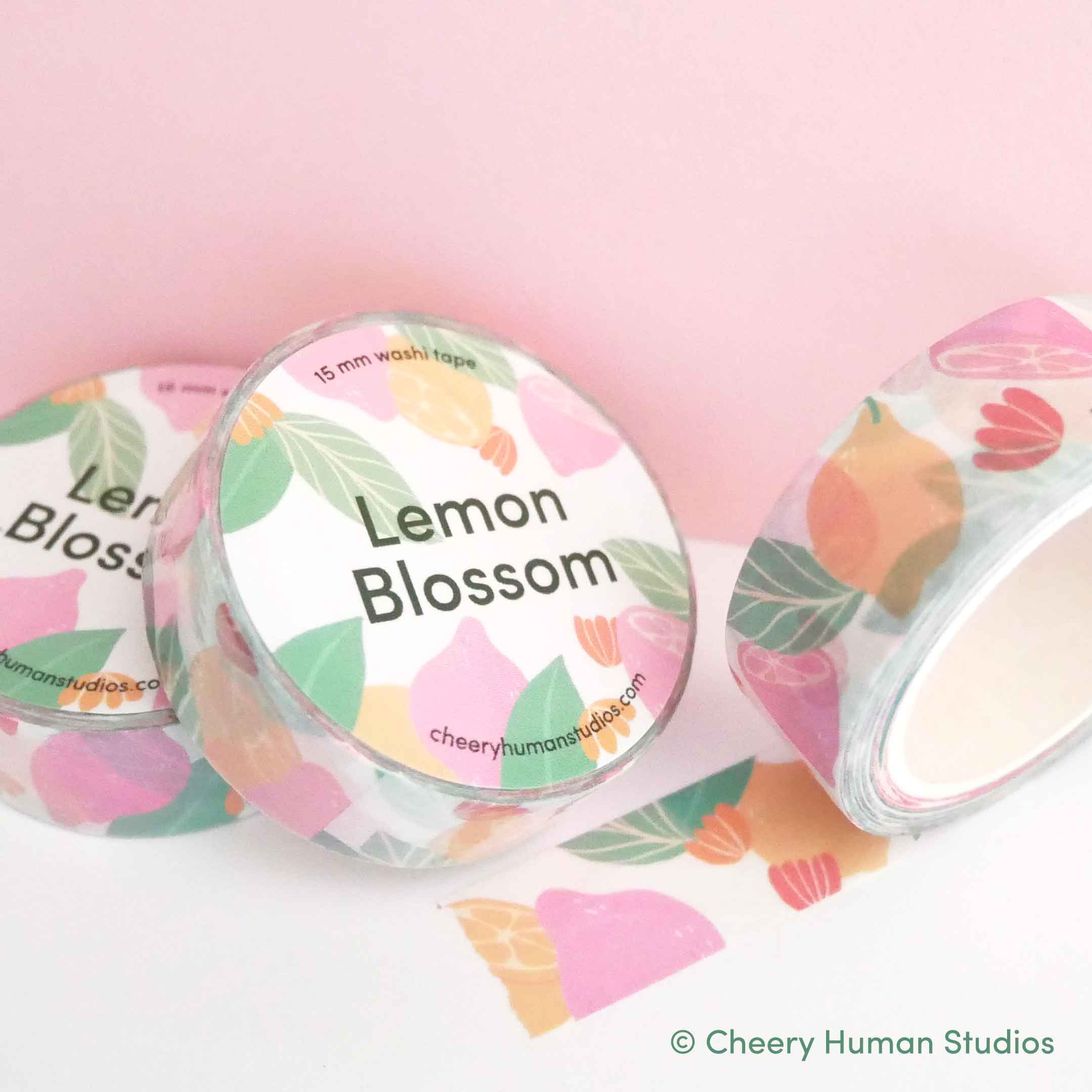 Cheery Human Studios - Wholesale Washi Tape - Lemon Blossom - Washi Tape | Fruit Washi Tape4