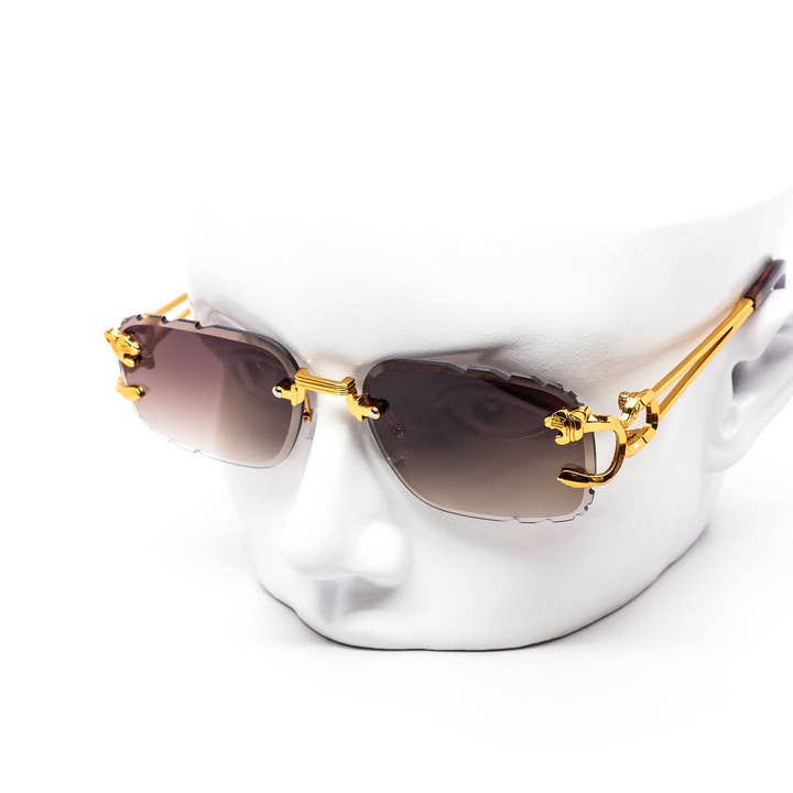 Still Friday - Wholesale Sunglasses - Unisex - Lions Den Gradient Jagged Edge Miter-cut Sunglasses3