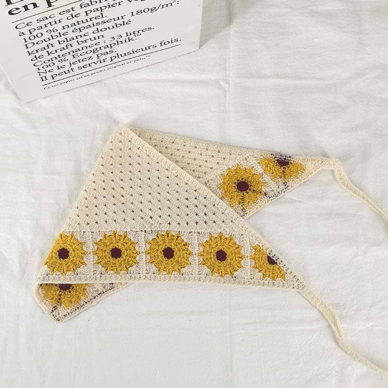 MKS America - Wholesale Bandana - Women's - Cherry Strawberry Floral checkered Crochet Bandana -56colors1