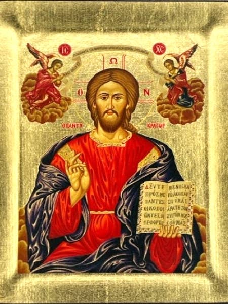Jesus Christ Pantocrator Silk Screen Icon for wholesale by The Art of the Icon