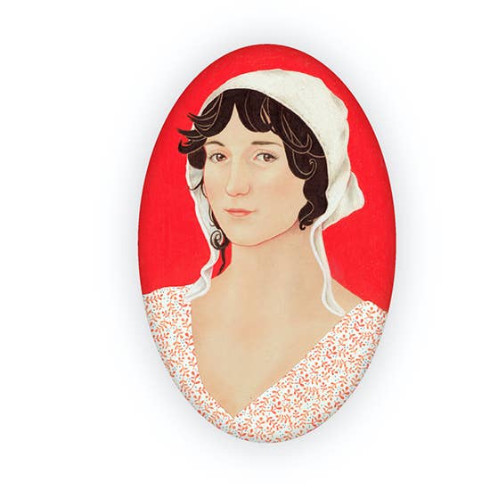 ars in cute - Wholesale Brooch - Jane Austen cultural brooch1