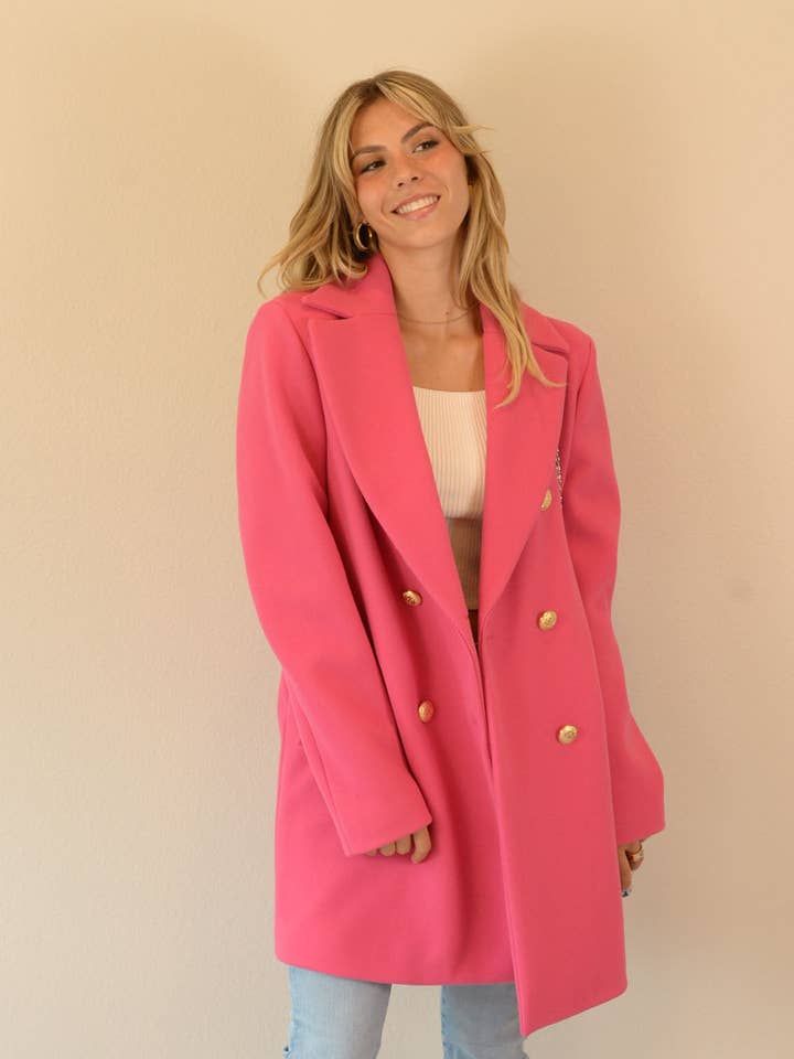 DOUBLE BREASTED COAT -C2309JO35228 for wholesale by Ambiente