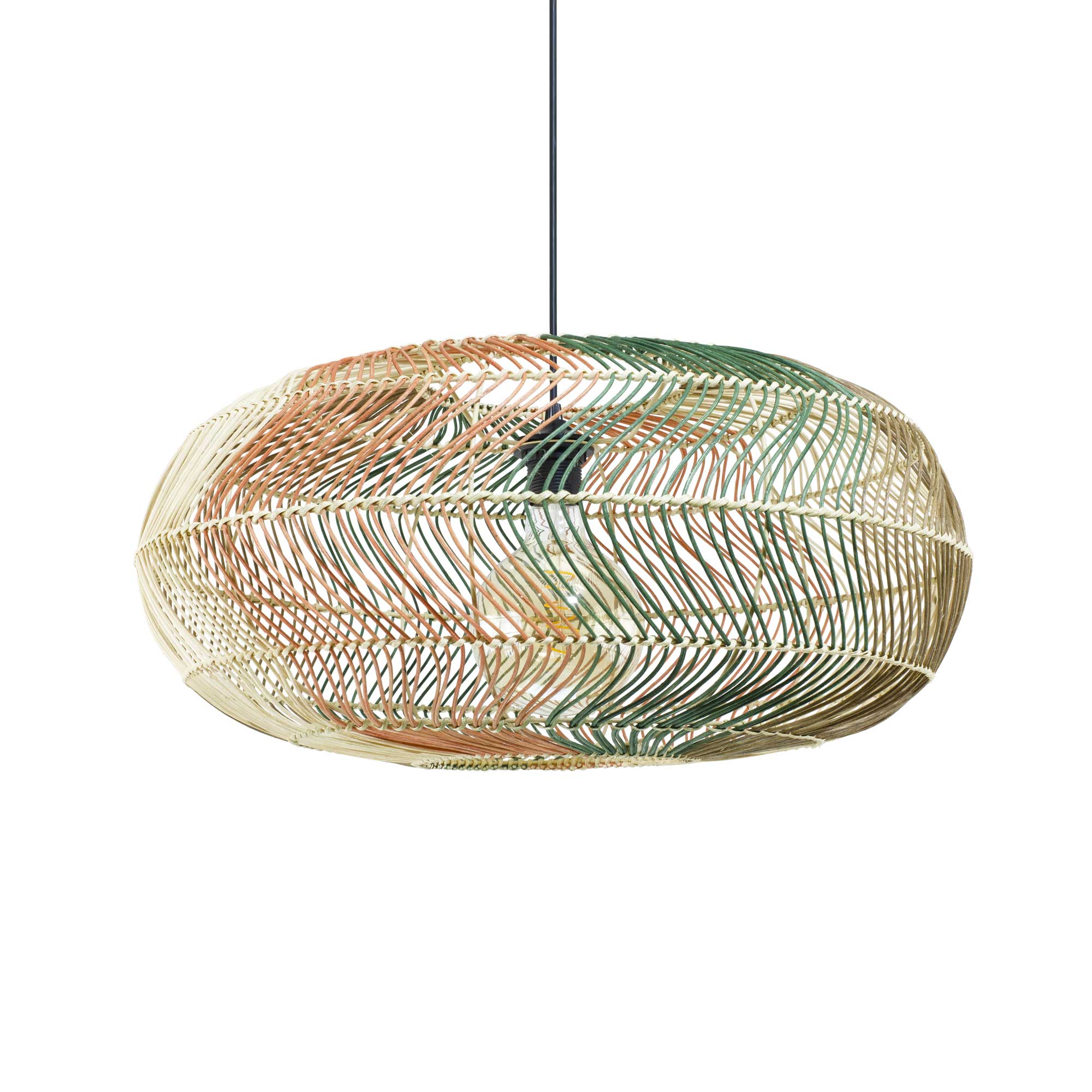 C-Création - Vendita all'ingrosso Lampadario/lampada a sospensione - Lampada a sospensione XXL in rattan intrecciato a 4 colori Rosco2
