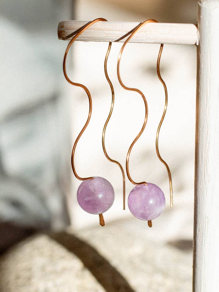 Threaders de chakra ondulados: Chakra da coroa “EU ENTENDO” por atacado de Wild Sol Jewelry