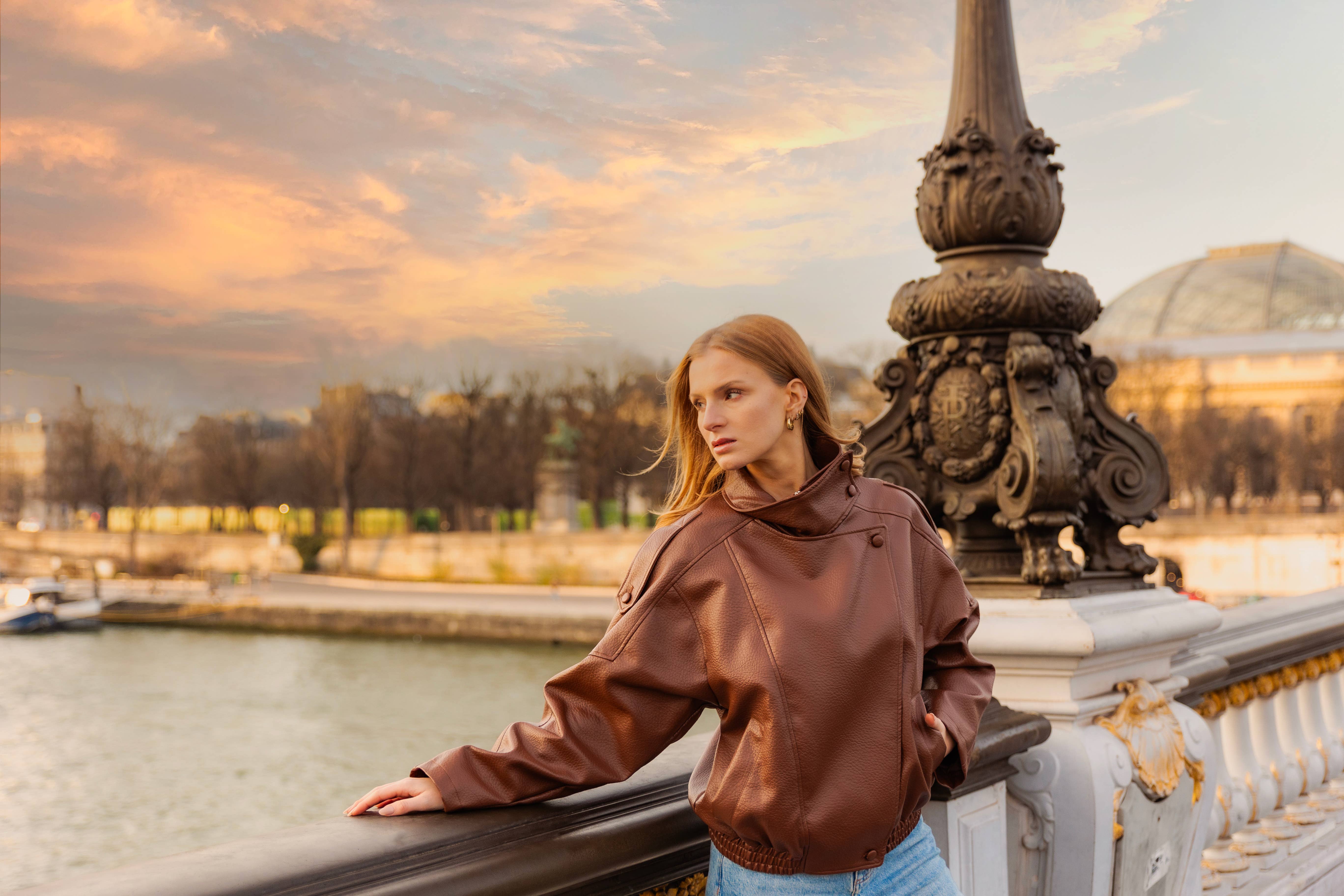 KZELL PARIS - Wholesale Leather Jacket - Women's - FAUX LEATHER BIKER JACKET13