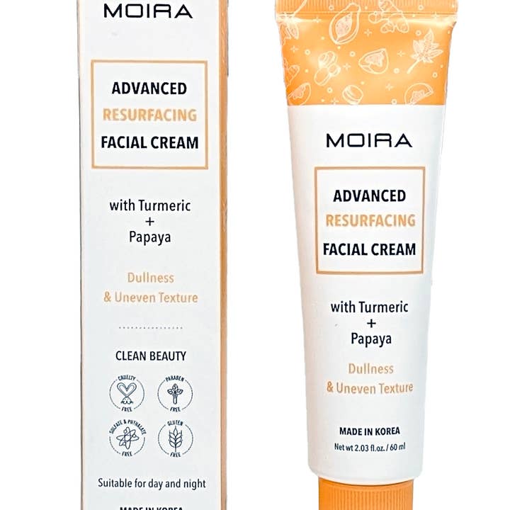 Moira Cosmetics - Wholesale Facial Moisturizer - Facial Cream 004 -Advanced Resurfacing Turmeric & Papaya