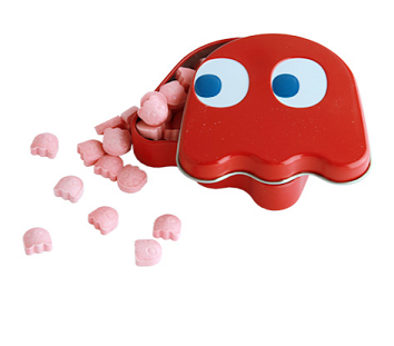 Majestic Wholesale - Venta al por mayor Golosinas duras - Pac-Man Ghost Sours – Caramelos de Cereza en Lata Coleccionable 1.2OOZ1