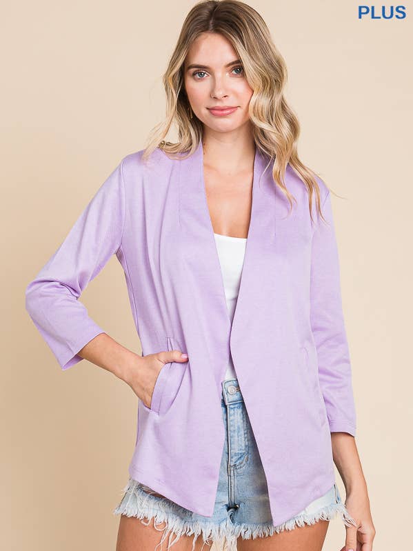 CJJ1996QX - CASACO ABERTO À FRENTE por atacado de Culture Code