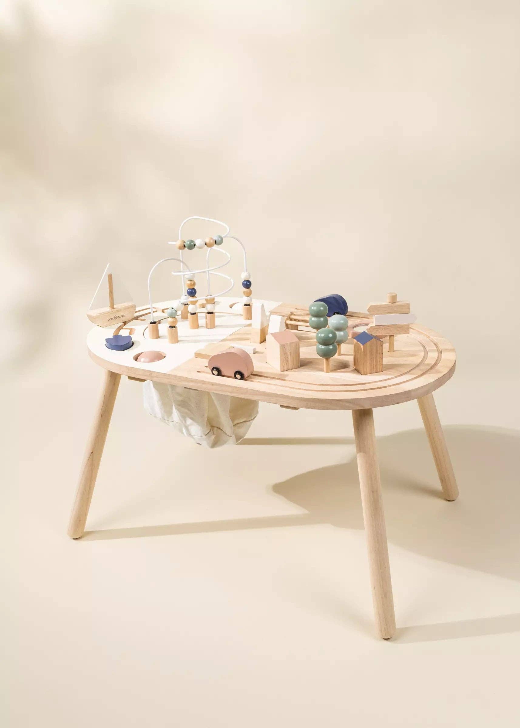 Coco Village - Vente Jouet en bois – enfant - Table d'activité en bois0