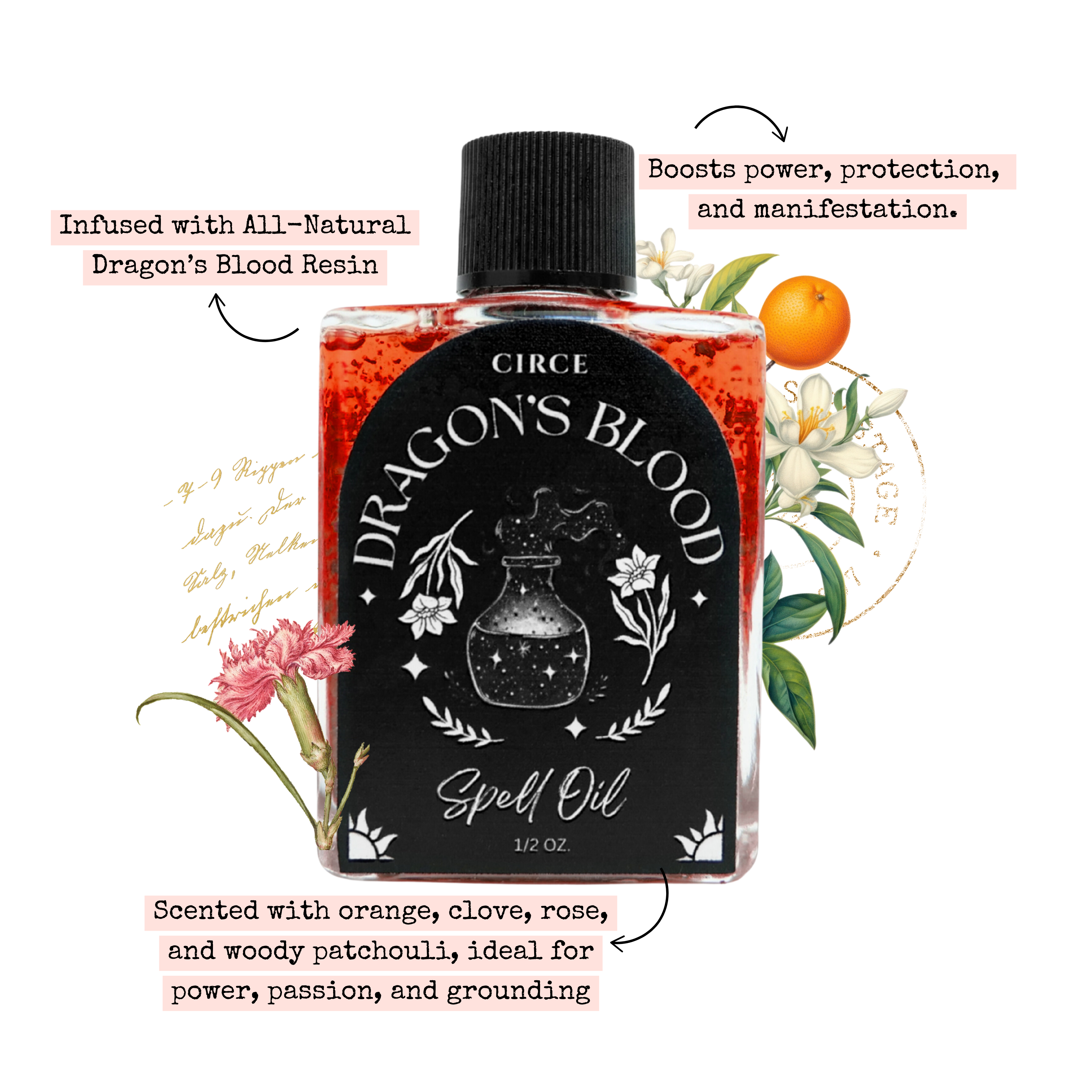 CIRCE - Venta al por mayor Aceite esencial - Sangre de Dragón | Aceite de Hechizo 1/2 oz - Venta al por mayor2
