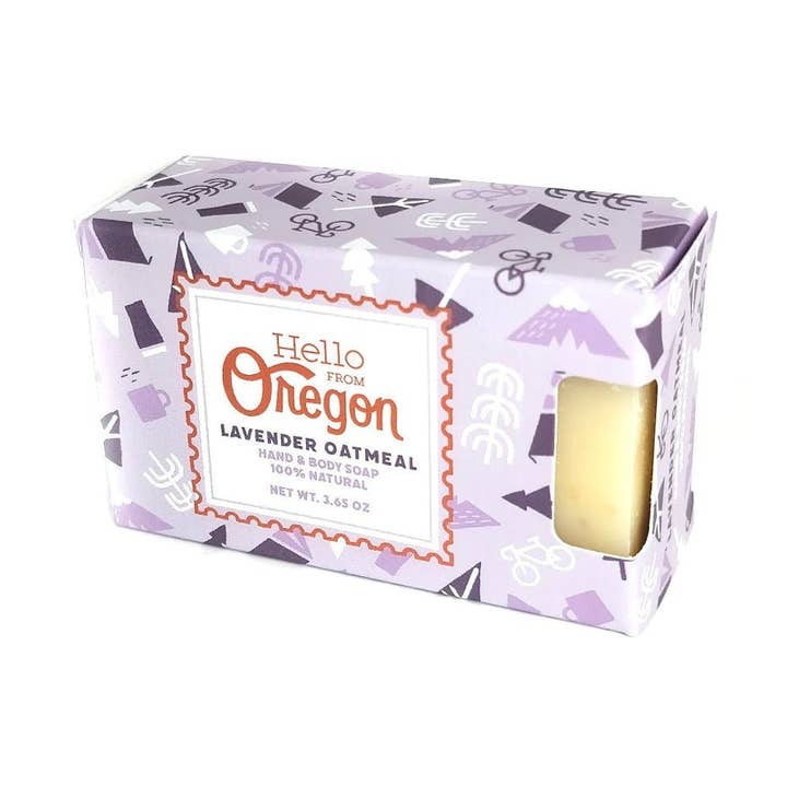 Lavender Oatmeal Soap for wholesale by Hello From Oregon
