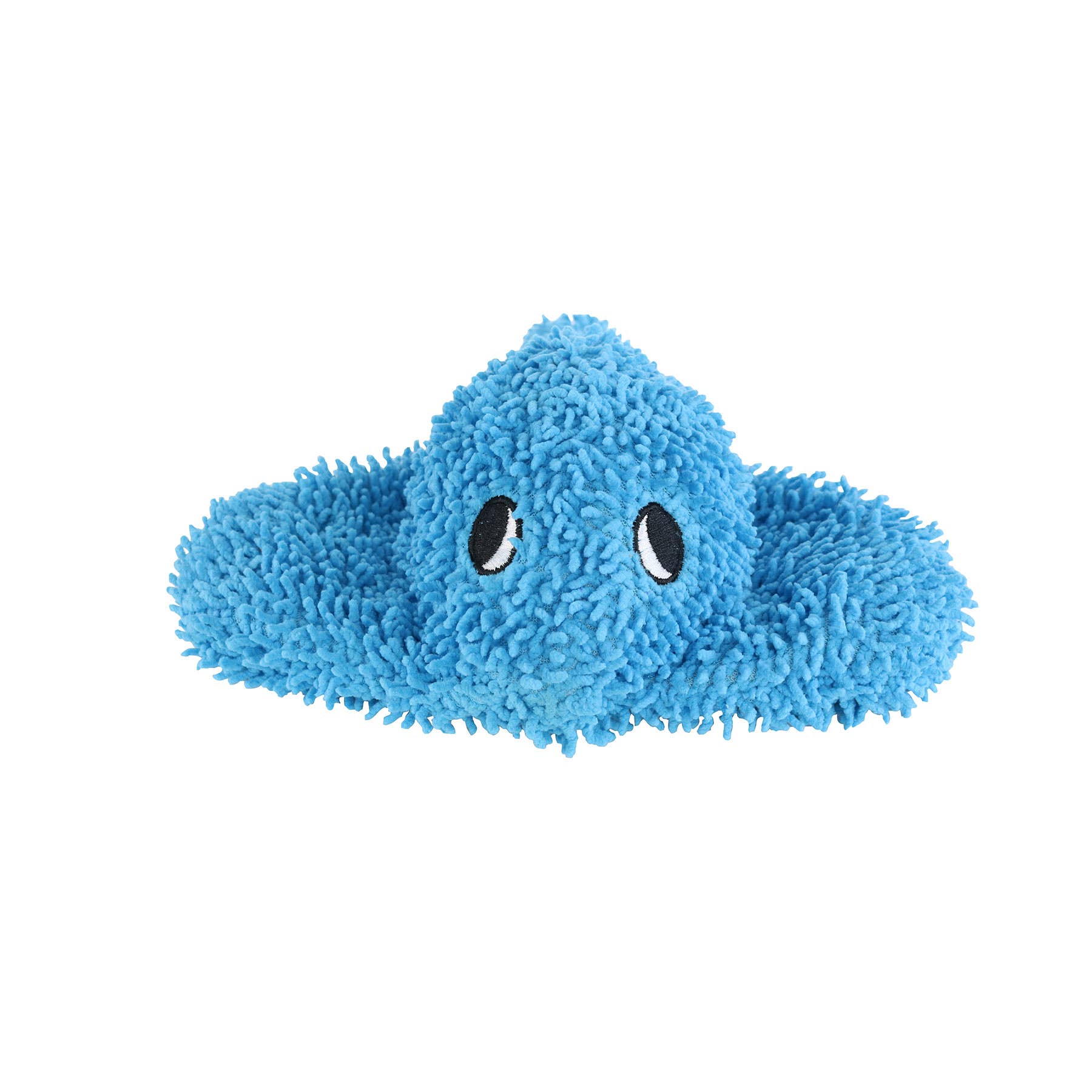 Tuffy Dog Toys - VIP Products - Wholesale Pet Squeaky Toy - Dog - Mighty Microfiber Ball Med Stingray Blue, Squeaky Dog Toy
