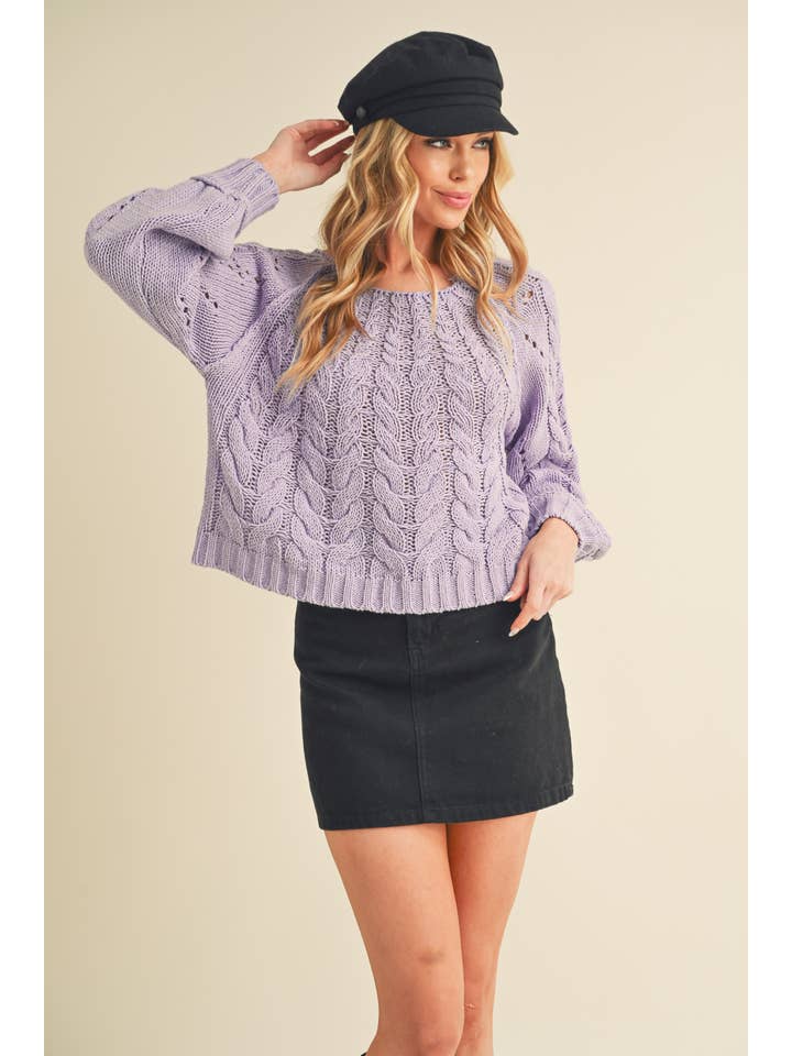 AEMI + CO - Wholesale Knit Sweater - Women's - 3158DK Tally Sweater 7