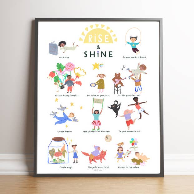 Rise & Shine Poster for wholesale by Atelier Mave