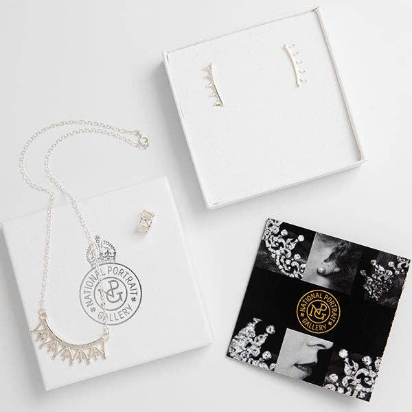 Crown Gift Set with Ear Climbers & Cuff (Sterling Silver) for wholesale by LICENSED TO CHARM
