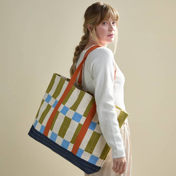 Anchal - Wholesale Tote Bag - Women's - Tile Canvas Tote Bag