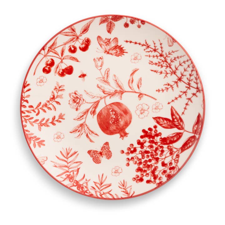 8.5" Salad Plate - Textured Pomegranate for wholesale by Core Home