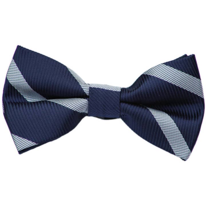 Navy Stripe Bow Tie for wholesale by Born To Love
