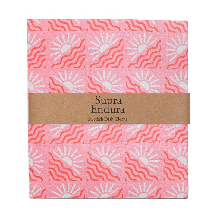 Swedish Dishcloth 3- Pack- Sunset Print for wholesale by Supra Endura