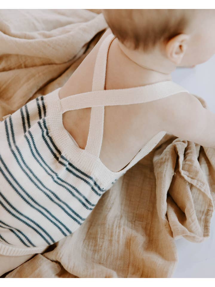 Dear Hayden - Vendita all'ingrosso Tutina (senza piedini) - Neonati - Pagliaccetto a righe in maglia di cotone biologico7