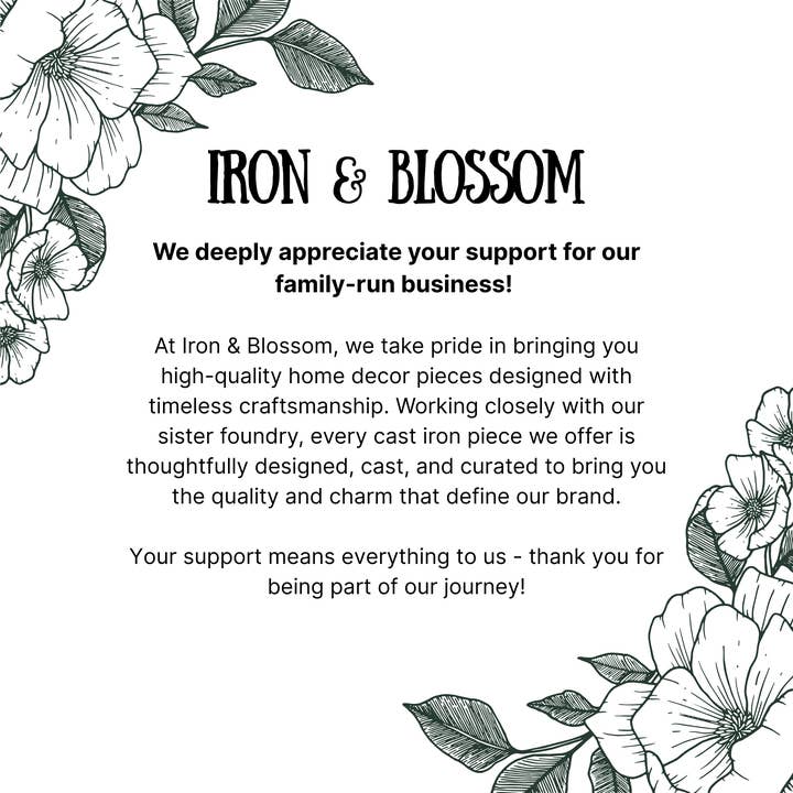 Iron & Blossom – wholesale Dekorativ statyett – Kaninstaty i gjutjärn kräm trädgårds- eller inredningsdekoration8